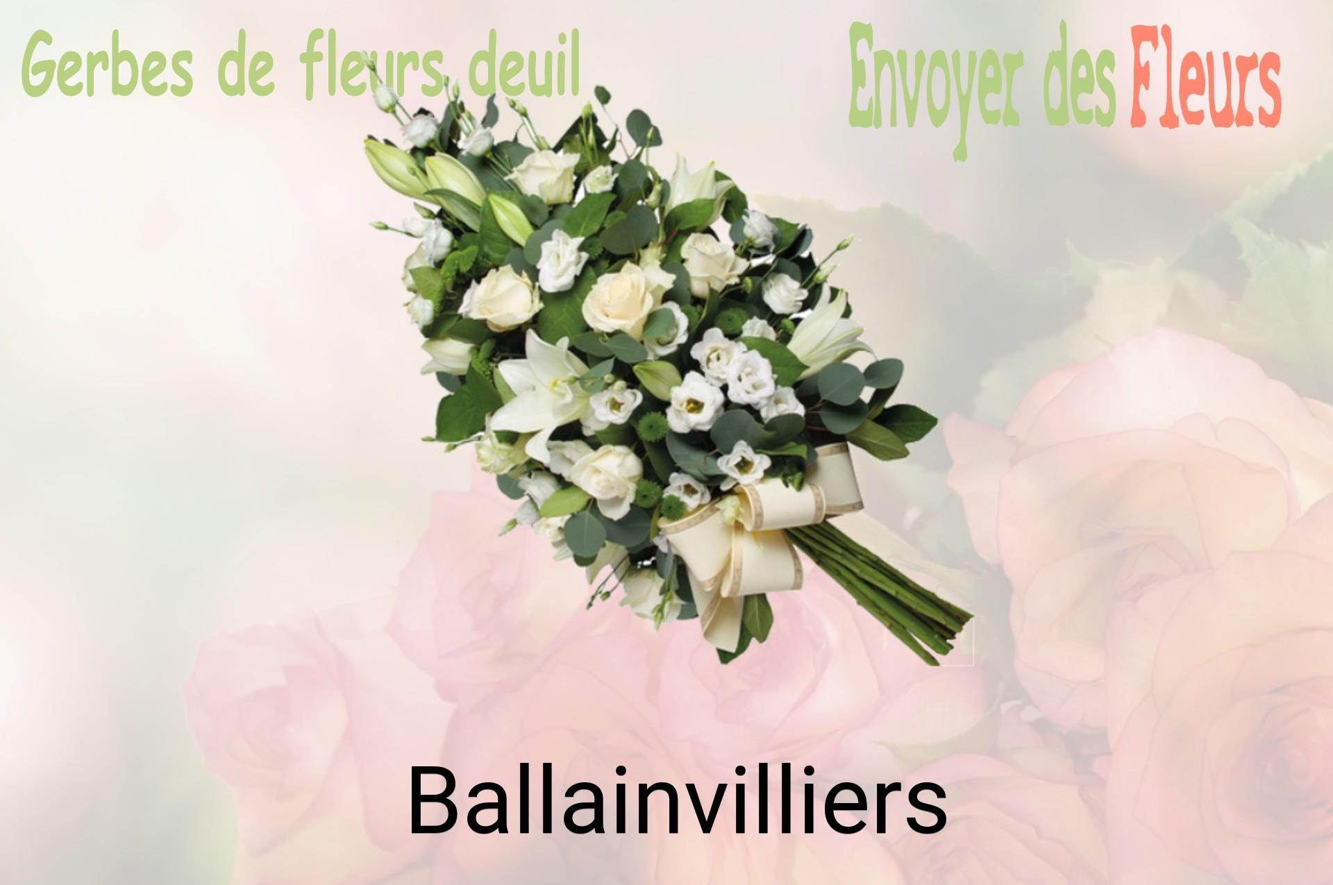 Gerbe de fleurs de deuil livrée à Ballainvilliers